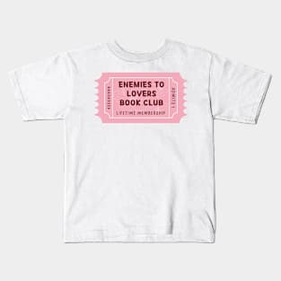 Enemies to lovers book club - floral ticket Kids T-Shirt